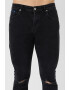 KARL LAGERFELD JEANS Blugi skinny cu rupturi decorative - Pled.ro