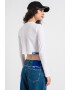 KARL LAGERFELD JEANS Bluza crop de bumbac organic cu logo - Pled.ro