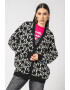 KARL LAGERFELD JEANS Cardigan din amestec de lana cu imprimeu logo - Pled.ro