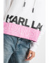 KARL LAGERFELD JEANS Hanorac cu imprimeu logo si maneci cazute - Pled.ro