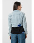 KARL LAGERFELD JEANS Jacheta crop texturata din bumbac organic - Pled.ro