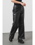 KARL LAGERFELD JEANS Pantaloni relaxed fit de piele ecologica - Pled.ro