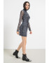 KARL LAGERFELD JEANS Rochie cambrata cu animal print - Pled.ro