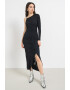 KARL LAGERFELD JEANS Rochie cu decolteu pe umeri si slit lateral - Pled.ro