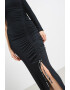 KARL LAGERFELD JEANS Rochie cu decolteu pe umeri si slit lateral - Pled.ro