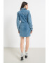 KARL LAGERFELD JEANS Rochie de denim cu buzunare pe piept - Pled.ro