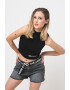 KARL LAGERFELD JEANS Top crop cu guler scurt - Pled.ro