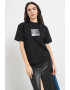 KARL LAGERFELD JEANS Tricou de bumbac organic cu decolteu la baza gatului - Pled.ro