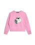 KARL LAGERFELD KIDS Bluza de trening cu aplicatii de paiete - Pled.ro