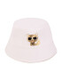 KARL LAGERFELD KIDS Palarie bucket de bumbac cu logo brodat - Pled.ro