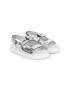 KARL LAGERFELD KIDS Sandale din piele ecologica cu aspect metalizat - Pled.ro