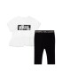 KARL LAGERFELD KIDS Set de tricou si colanti cu imprimeu - 2 piese - Pled.ro