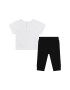 KARL LAGERFELD KIDS Set de tricou si colanti din bumbac - Pled.ro