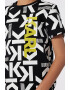 KARL LAGERFELD KIDS Tricou cu decolteu la baza gatului si imprimeu logo - Pled.ro