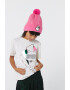 KARL LAGERFELD KIDS Tricou de bumbac si modal cu decolteu la baza gatului - Pled.ro