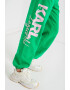 Karl Lagerfeld Pantaloni sport din amestec de bumbac organic cu imprimeu logo - Pled.ro