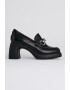 Karl Lagerfeld Pantofi loafer de piele cu toc masiv - Pled.ro