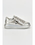 Karl Lagerfeld Pantofi sport de piele cu aspect metalizat - Pled.ro