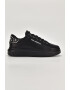 Karl Lagerfeld Pantofi sport de piele cu tinte metalice - Pled.ro