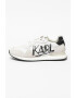 Karl Lagerfeld Pantofi sport de piele si piele intoarsa cu imprimeu logo contrastant Velocitor II - Pled.ro