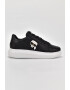 Karl Lagerfeld Pantofi sport din piele cu aplicatie logo - Pled.ro