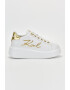 Karl Lagerfeld Pantofi sport din piele cu talpa wedge si logo - Pled.ro