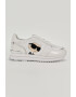 Karl Lagerfeld Pantofi sport flatform de piele si piele lacuita - Pled.ro