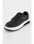 Karl Lagerfeld Pantofi sport low-top de piele nabuc cu garnitura din piele de sarpe pe calcai - Pled.ro