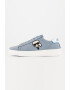 Karl Lagerfeld Pantofi sport low-top din piele nabuc cu detaliu cu logo cauciucat - Pled.ro