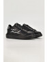 Karl Lagerfeld Pantofi sport din piele cu aplicatie logo metalica - Pled.ro