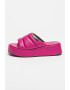 Karl Lagerfeld Papuci flatform de piele ecologica - Pled.ro