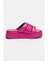 Karl Lagerfeld Papuci flatform de piele ecologica - Pled.ro