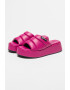 Karl Lagerfeld Papuci flatform de piele ecologica - Pled.ro