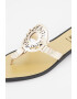 Karl Lagerfeld Papuci flip-flop de piele cu logo - Pled.ro