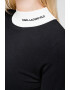 Karl Lagerfeld Pulover slim fit cu terminatii contrastante - Pled.ro