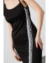 Karl Lagerfeld Rochie midi asimetrica cu banda logo - Pled.ro