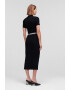 Karl Lagerfeld Rochie striata cu slit lateral - Pled.ro