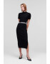 Karl Lagerfeld Rochie striata cu slit lateral - Pled.ro