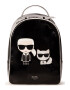 Karl Lagerfeld Rucsac de piele ecologica cu imprimeu si aspect lacuit - Pled.ro