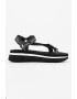 Karl Lagerfeld Sandale cu talpa wedge si model logo - Pled.ro