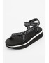 Karl Lagerfeld Sandale cu talpa wedge si model logo - Pled.ro