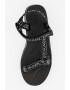 Karl Lagerfeld Sandale cu talpa wedge si model logo - Pled.ro