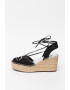 Karl Lagerfeld Sandale tip espadrile cu talpa wedge Kamini - Pled.ro