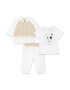 KARL LAGERFELD KIDS Set de bluza sport tricou si pantaloni cu logo - 3 piese - Pled.ro