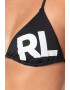 Karl Lagerfeld Sutien de baie cu cupe triunghiulare si imprimeu logo - Pled.ro