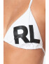 Karl Lagerfeld Sutien de baie cu cupe triunghiulare si imprimeu logo - Pled.ro