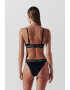 Karl Lagerfeld Sutien de baie triunghiular cu logo - Pled.ro