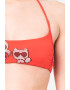 Karl Lagerfeld Sutien halter de baie cu imprimeu - Pled.ro