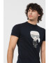 Karl Lagerfeld Tricou de bumbac cu imprimeu Karl - Pled.ro