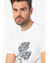 Karl Lagerfeld Tricou de jerseu cu imprimeu logo contrastant - Pled.ro